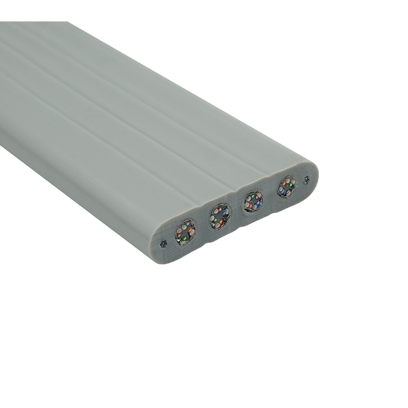 Kabel Rata Lif dengan Wayar Keluli dan 4 Kabel Tampalan Cat6