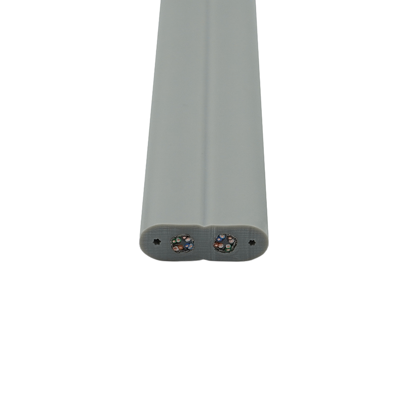 Kabel Rata Lif dengan Wayar Keluli dan 2 Kabel Tampal Cat6