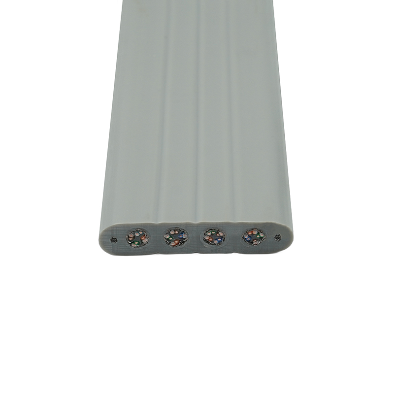 Kabel Rata Lif dengan Wayar Keluli dan 4 Kabel Tampalan Cat6