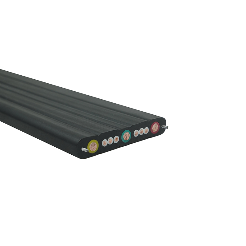 Kren Sarung Kompaun Perjalanan Kabel Rata dengan Wayar Keluli