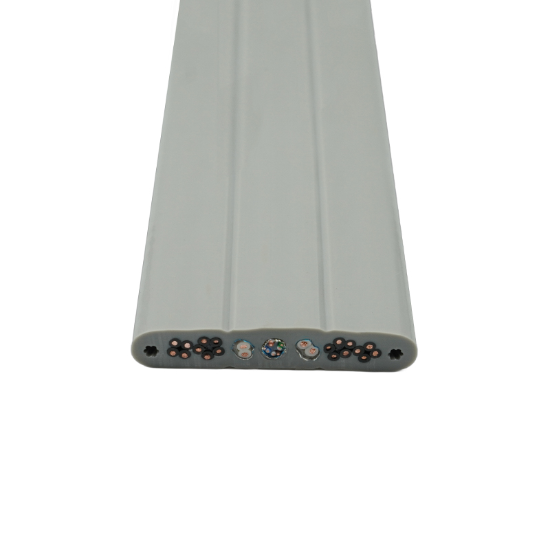 Teras Tembaga PVC Bertebat PVC Sarung Lif Kabel Rata dengan Wayar Keluli